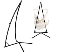 AMANKA Support Chaise-Hamac en Acier pour Fauteuil Suspendu - 215 cm - Structure Indépendante Stable - Charge Maximale 120 kg - Base Robuste pour Intérieur et Extérieur - Installation Maison Jardin