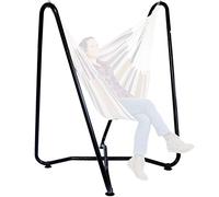 AMANKA Support pour Fauteuil Suspendu 155 cm | Soutien pour accrocher balancelle et chaises suspendues | en Acier Couleur Noir | Poids Max supporté 150 kg | pour internes et externes