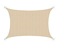 AMANKA Voile d'ombrage en PE-HD Toile quadrangulaire de Jardin 2x3m pour Faire Ombre Couverture Respirant perméable Crème