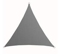 AMANKA Voile d'ombrage UV - 5x5x5 m HDPE Triangle Protection Solaire - Toile de Jardin Balcon Gris
