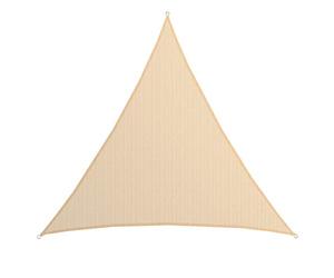 AMANKA Voile d'ombrage UV - 7x7x7 HDPE Triangle Protection Solaire - Toile de Jardin Balcon Beige