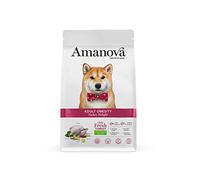 Amanova Super Premium Dry Food pour Chiens de Taille Moyenne ou Grande ayant Tendance à Prendre du Poids Saveur de Poulet - 100% Naturel, hypoallergénique et monoprotéique - Faible Grain (10 Kg)