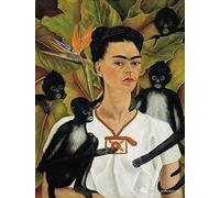 AMANSTOR Kit de peinture diamant 5D DIY pour adultes et enfants,Broderie Mosaïque Point de Croix Art,Image par numéros,Jouet parent-enfant,30×40cm,Autoportrait,Frida Kahlo