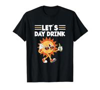 Amant de Boire de Jour Vacances d'été drôle Let's Day Drink T-Shirt Graphique avec Valeur