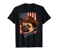 Amant de Carlin Drapeau américain propriétaire Mignon 4 Juillet T-Shirt