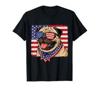Amant de Carlin Drapeau américain propriétaire Mignon 4 Juillet T-Shirt