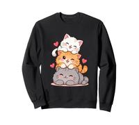 Amant de Chat de Chatons empilés Mignons Sweatshirt