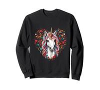 Amant de Fantaisie Magique de Coeurs de Licorne Sweatshirt
