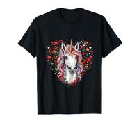 Amant de Fantaisie Magique de Coeurs de Licorne T-Shirt