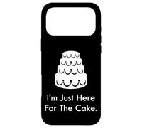 Amant de gâteau de Mariage Amusant « I'm Just Here for The Cake » Coque pour iPhone 17 Pro Max
