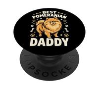 Amant De Poméranie Pom Dog Spitz Propriétaire De Chien PopSockets PopGrip Adhésif