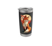 Amant de renard japonais Gobelet isotherme en acier inoxydable double paroi