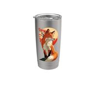 Amant de renard japonais Gobelet isotherme en acier inoxydable double paroi
