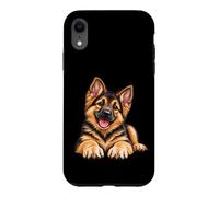 Amant Mignon de Chien de Chiot de Berger Allemand Coque pour iPhone XR