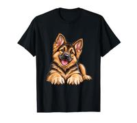 Amant Mignon de Chien de Chiot de Berger Allemand T-Shirt Graphique avec Valeur