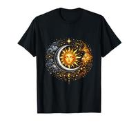 Amant Spirituel Soleil Lune Harmonie Corps Céleste Univers T-Shirt