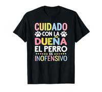 Amante De Perro La dueña Manda, el Perro Solo observa T-Shirt