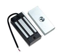 AMAO Serrure magnétique électronique 60 kg 132 LBS étanche DC12 V Serrure électromagnétique Force rétention pour contrôle accès porte système sécurité Fail-Safe NC Mode