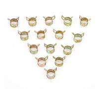 Amaoma 50 Pièces Clip à Ressort 6mm,Pinces à Ressort Serre-joints à Tuyaux Colliers de Clip à Ressort Tuyau Serrage Ajustable