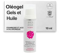 AMAPOLA BIOCOSMETICS Contour des Yeux à la Framboise - Sans Parfum - Hydratation et Luminosité pour les Peaux Sensibles - Ingrédients Biologiques, Naturels et Végétaliens [10 ml]