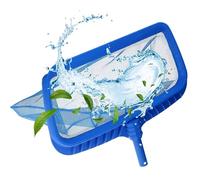 Amapool Epuisette de Piscine Deluxe I Epuisette de Fond avec Filet Profond à Mailles Fines I Cadre en Plastique Extra Stable I