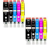 Amaprint 10 XL Cartouches compatibles avec Canon PGI-580 CLI-581 pour Pixma TR7500 TR7550 TR8550 TS6100 TS6150 TS6151 TS6250 TS6251 TS6350 TS6351 TS705 TS9550 TS9551c