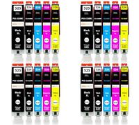 Amaprint 20 XL Cartouches compatibles avec Canon PGI-525 CLI-526 adaptées à Pixma IP4850 IP4950 IX6550 MG5140 MG5150 MG5240 MG5250 MG5300 MG5340 MG5350 MX715 MX885 MX895