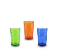 amara-global G-21 Lot de 6 verres colorés 230 ml Verres à eau, à limonade, verres à long drink