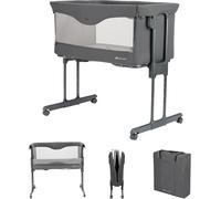 Amara, Lit Bébé, 0-6 Mois, 0-9 Kg, Berceau, Lit Et Berceau 2-En-1, Pliage Compact En 3 Secondes, Facile À Transporter, Sac De Voyage Pratique, Tinted Graphite