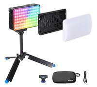 Amaran Ace 25c Kit d'éclairage LED RGBWW de poche, mode Boost jusqu'à 32 W, mini lampe vidéo couleur (2 300-10 000 K), 1 500 lux à 1 m à 5 600 K, batterie 4500 mAh avec charge PD pour créateurs