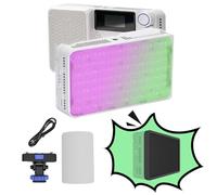 Amaran Ace 25c - Lumière Vidéo LED RGBWW Pocket (avec Grille de contrôle), Mode Boost 25W/32W, 2300-10000K CCT Couleur Complète, 1500 Lux@1m à 5600K,Chargement Rapide PD,Contrôle par APP (Blanc)