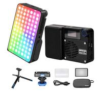 Amaran Ace 25c RGBWW Kit d'éclairage vidéo LED CCT 2300K-10000K CRI 95+ TLCI 95+ prend en charge le contrôle par application avec grille de contrôle magnétique et mini trépied (anthracite)