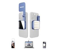 Amaran Go Lumière Selfie Magnétique pour Téléphone avec Source Lumineuse LED Double avec Miroir Réglable CCT 2700K-6500K (Bleu)