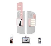 Amaran Go Magnétique Selfie Phone Light Double Source de Lumière LED avec Miroir Réglable CCT 2700K-6500K (Rose)