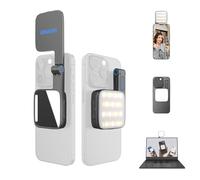 amaran Go Mini Lumière Téléphone, LED Magnétique avec Lumière Miroir, CCT Réglable 2700K à 6500K, 10 Effets Lumineux, Charge Rapide USB-C, Éclairage Doux et Précis pour Créateurs Mobiles-Fusain