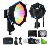 amaran Ray 120c Éclairage Vidéo LED RGB 120W, Lumière Continue Studio avec Softbox Octa Dome 30, 1 800K-20 000K, IP54 Étanche, USB-C PD, Contrôle APP/NFC, Monture Bowens pour Youtube, Vlog, Streaming