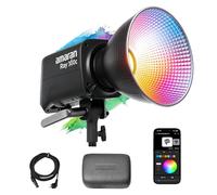 Amaran Ray 360c 360W LED Monolite RGBWW, TCC 1800-20000K, Contrôle APP/DMX 12 Effets, Sortie COB 17,130 lux@1m, Moteur OmniColor pour des Couleurs Fidèles, Monture Bowens pour Studio & Extérieur