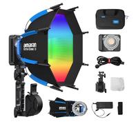 Amaran Ray 60c Lumière Vidéo LED COB Full Couleur 60W Monture Bowens | CCT 1800K-20000K ACE E-Lock Compatible Contrôle APP et NFC avec Softbox CRI 95 TLCI 95