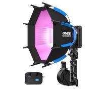 amaran Rayon RGB COB Light, Lampe de Studio Portable pour Photographie, Youtube, Tiktok, Enregistrement, Mariage, Film, vlog, Streaming en Direct, réunion, Bureau à Domicile (Ray 60c)