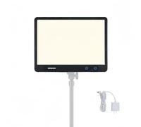 Amaran Verge Panneau Rectangulaire Éclairé par Le Bord 26W, CCT Bi-Color (2700-6500K), Contrôle par APP, Certifié Protection Oculaire pour Streaming/Gaming/Production de Contenu (Charbon)