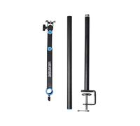 amaran Verge Pince Bureau - Bras 360°, Hauteur 1 m, Inclinaison & Gestion câbles pour Verge & Verge Max - Noir