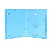 Amaray Boitiers Blu-Ray, Slim 11 mm, Machine-Pack-Quality, Bleu, Transparent, 100 pièces