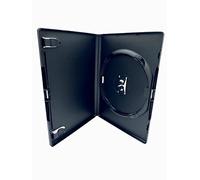 Amaray Lot de 10 boîtiers simples pour DVD avec tranche de 14 mm et pochette extérieure pour incrustation d'œuvres d'art Capacité 1 DVD CD ou Blu-Ray