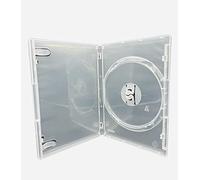 Amaray Lot de 10 boîtiers simples pour DVD CD Blu-ray 1 disque de n'importe quel format avec dos de 14 mm et pochette extérieure pour incrustation d'œuvres d'art