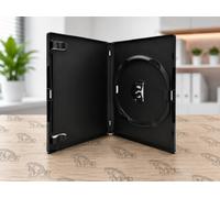 Amaray Lot de 25 boîtiers CD simple DVD Noir 14 mm
