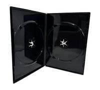 Amaray Lot de 25 boîtiers DVD Double Face Noir 7 mm dans