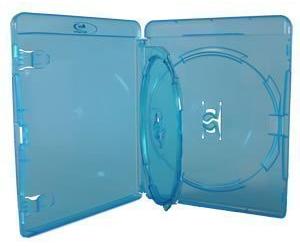 Amaray Lot de 5 boîtiers doubles DVD Blu-Ray Bleu boîtiers doubles pouvant contenir 2 disques
