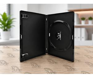 Amaray Vision Media Lot de 50 boîtiers Simples pour DVD/CD/Blu-Ray Tranche 14 mm Noir