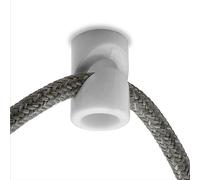 Amarcords - 10 décentrateurs de crochets de plafond pour lampes et suspensions. Crochet de plafond vertical abattant avec réglage par câble apparent - Décentraliseur de câble électrique couleur BLANC