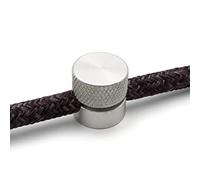 Amarcords - 10 Décentrateurs de presse-étoupe en aluminium avec réglage de câble visible. Pour lampes et suspensions. Couleur ARGENT